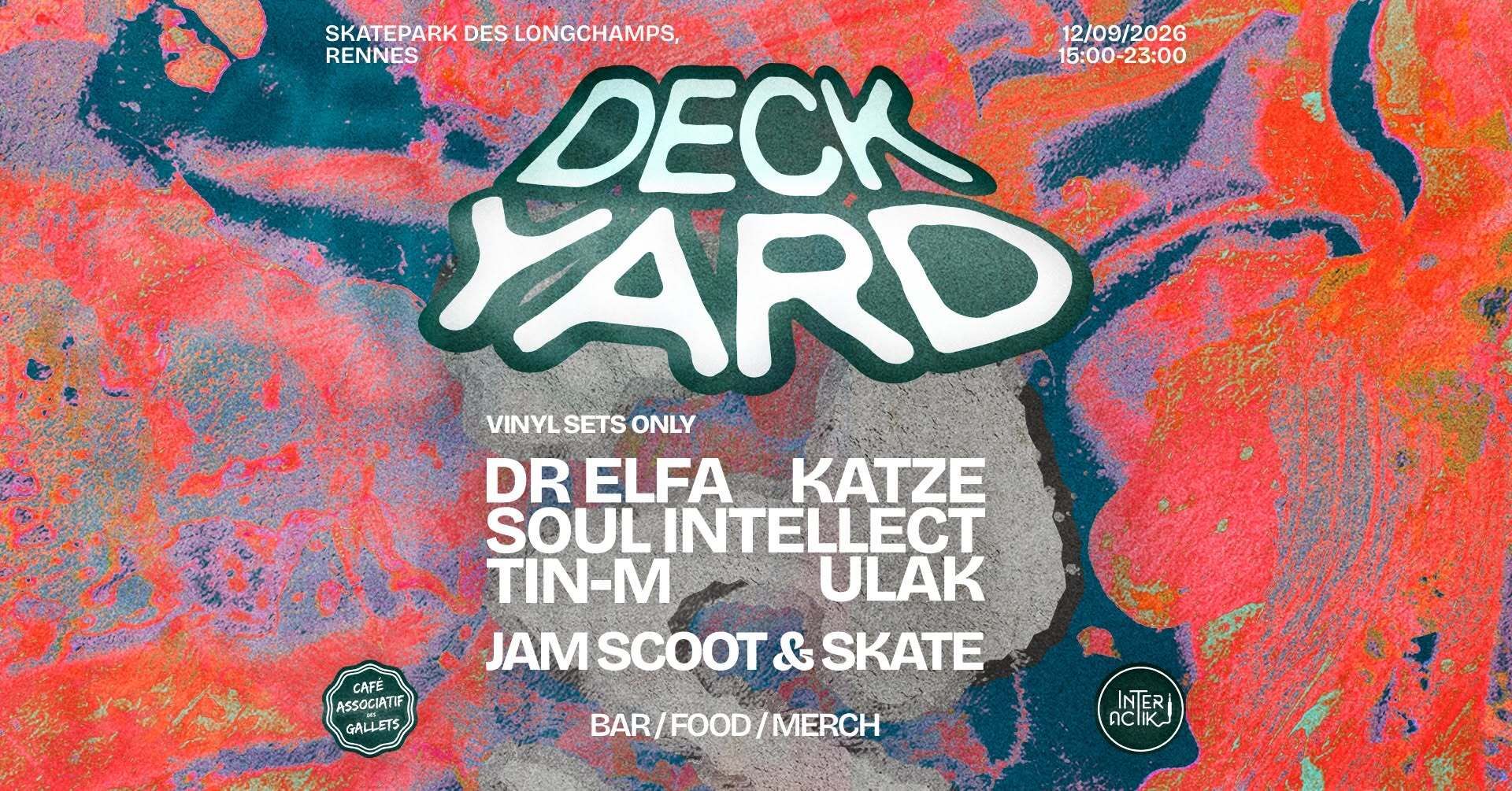 Affiche DECK YARD 2026 [OPEN AIR] - INTERACTIK x FDG