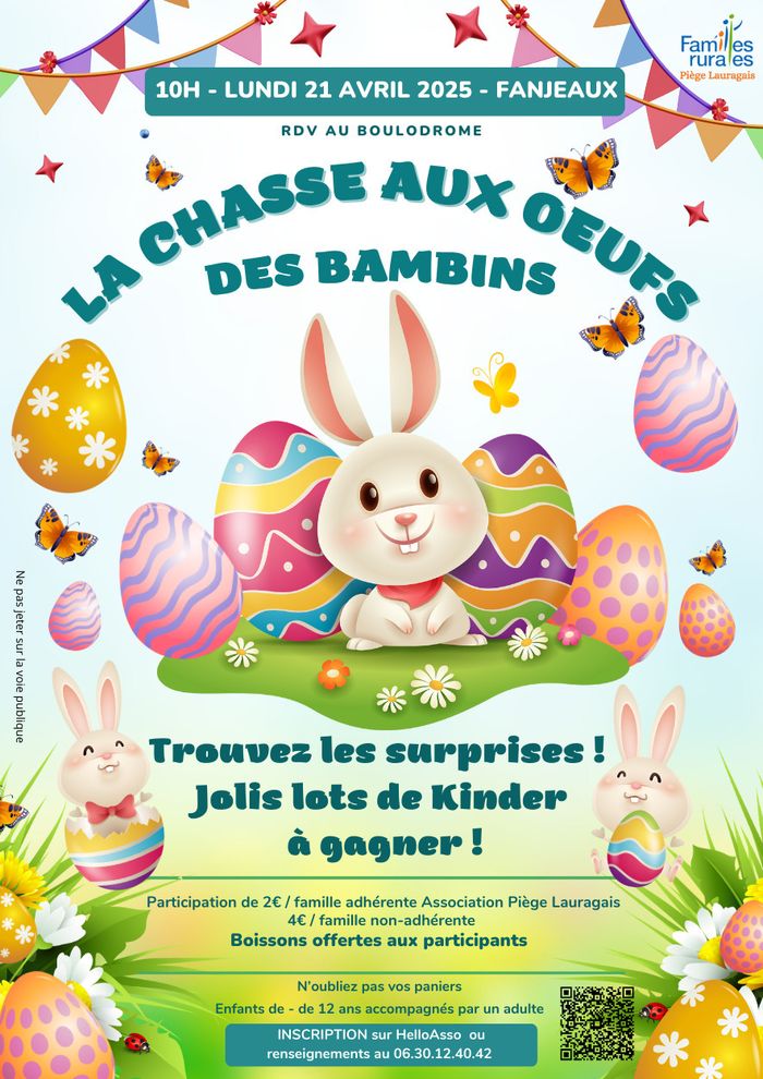 La grande chasse aux oeufs des bambins