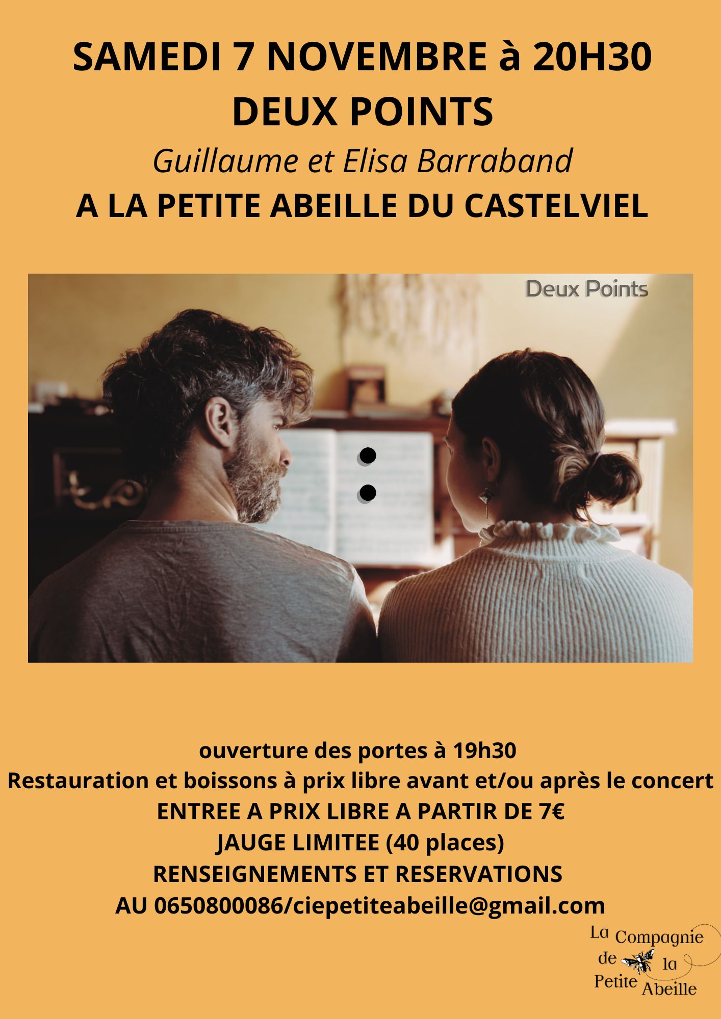 concert : Deux Points (Guillaume et Elisa Barraband)