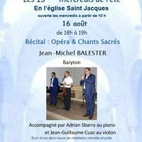 Récital “Airs d’opéra et chants sacrés”