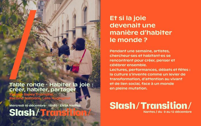 Habiter la joie : créer, habiter, partager