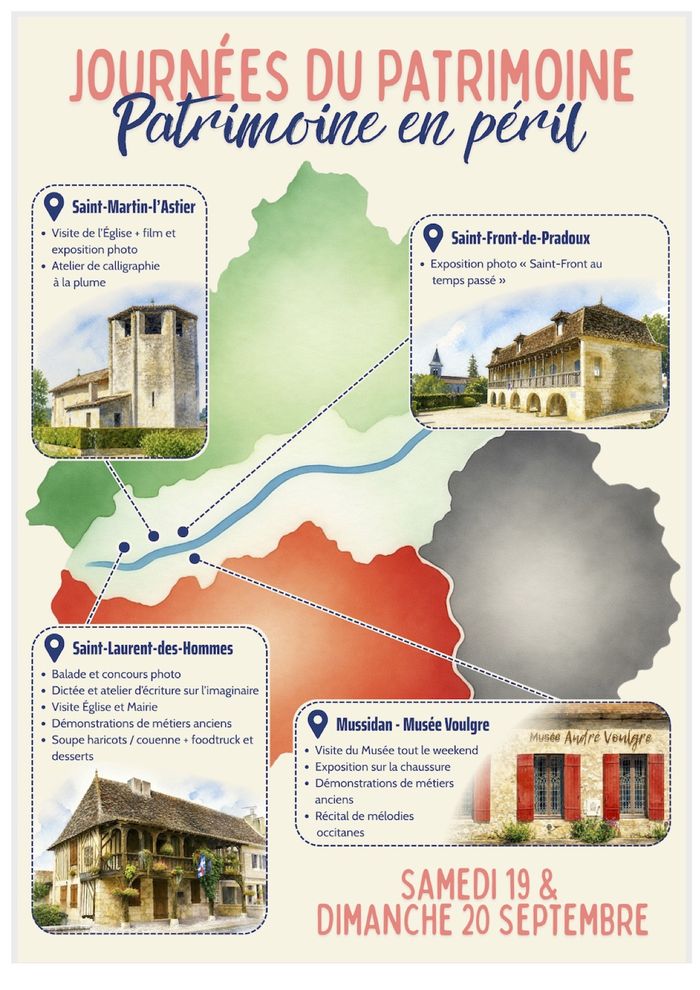 St Laurent des Hommes : découverte du village, balade, histoire, artisanat et gastronomie