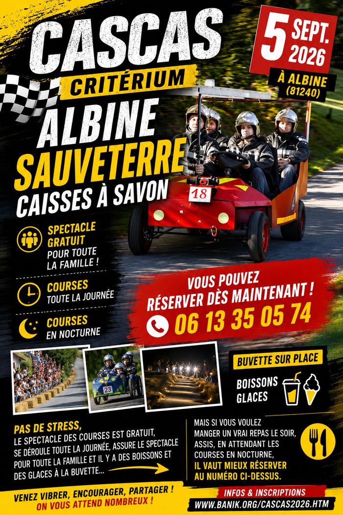 CASCAS: Critérium Albine Sauveterre Caisses A savon