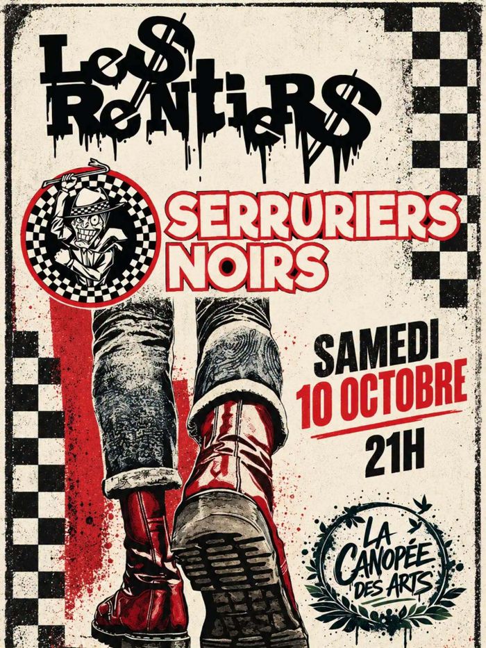 🎺⚡ SERRURIERS NOIRS + LES RENTIERS •  À LA CANOPÉE ⚡🎺