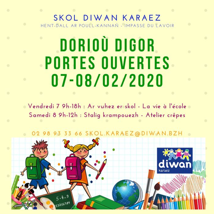 Portes ouvertes de l'école Diwan de Carhaix
