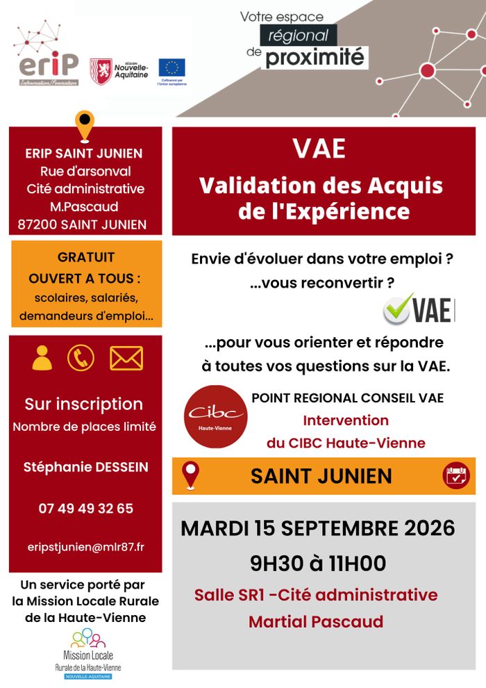 La Validation des Acquis de l’Expérience (VAE) permet à toute personne de faire reconnaître officiellement ses compétences acquises pour obtenir un diplôme ou un titre reconnu.