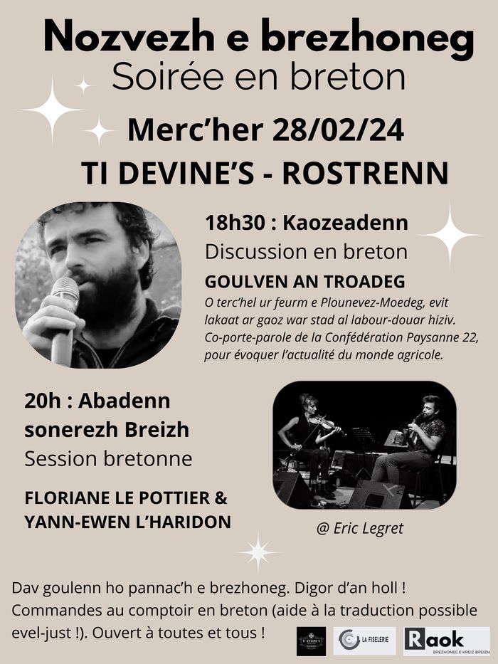 Soirée en breton à Rostrenen