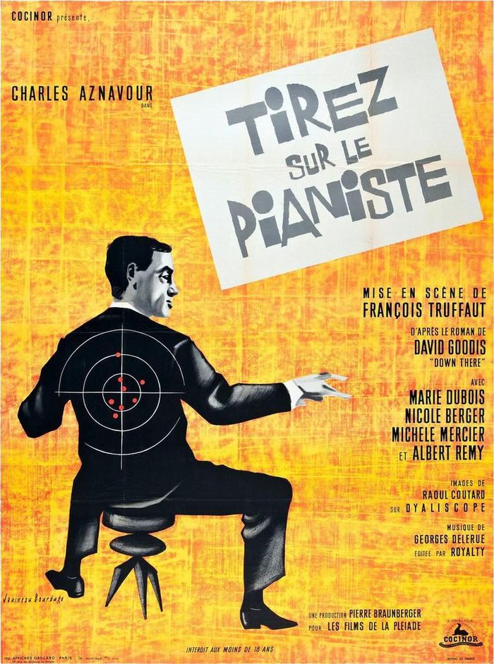 Adaptation du roman de David Goodis intitulé Down There ou Shoot the Piano Player (1956).