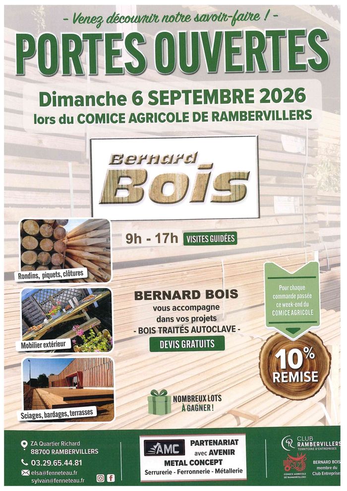 Portes ouvertes Bernard Bois