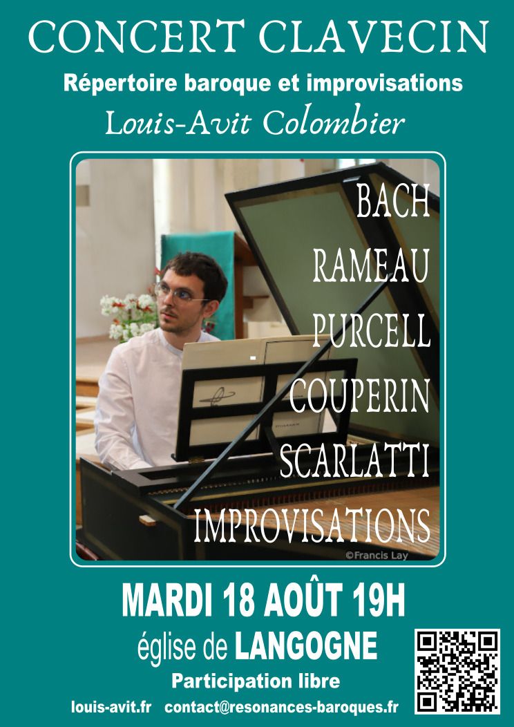 Concert baroque de clavecin à Langogne (48300)