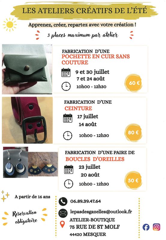Fabrication d'une paire de boucles d'oreilles