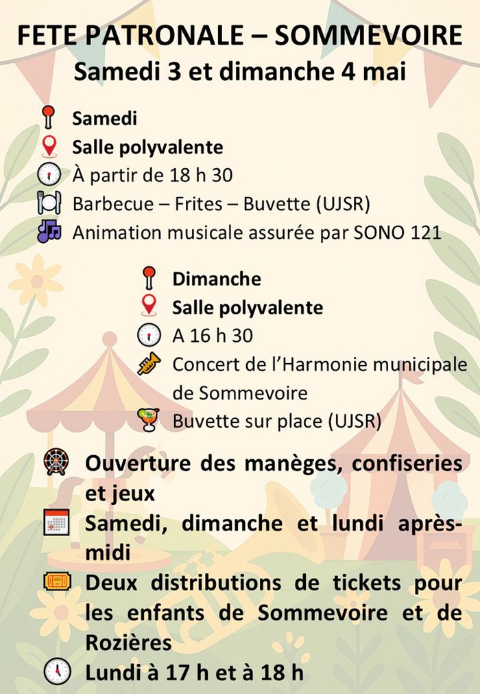 Fête patronale de Sommevoire