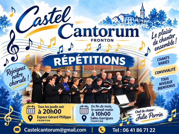 ' Activités de la chorale Castel Cantorum '