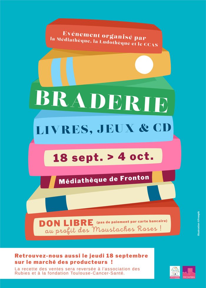 Braderie de livres, CD et jeux