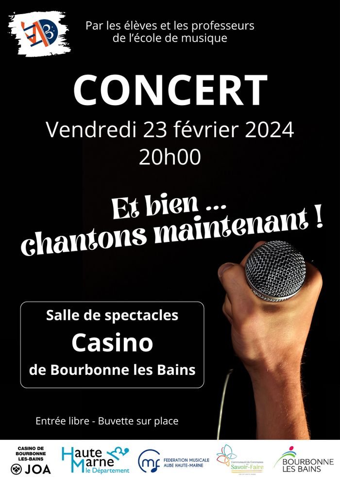 Et bien...chantons maintenant !