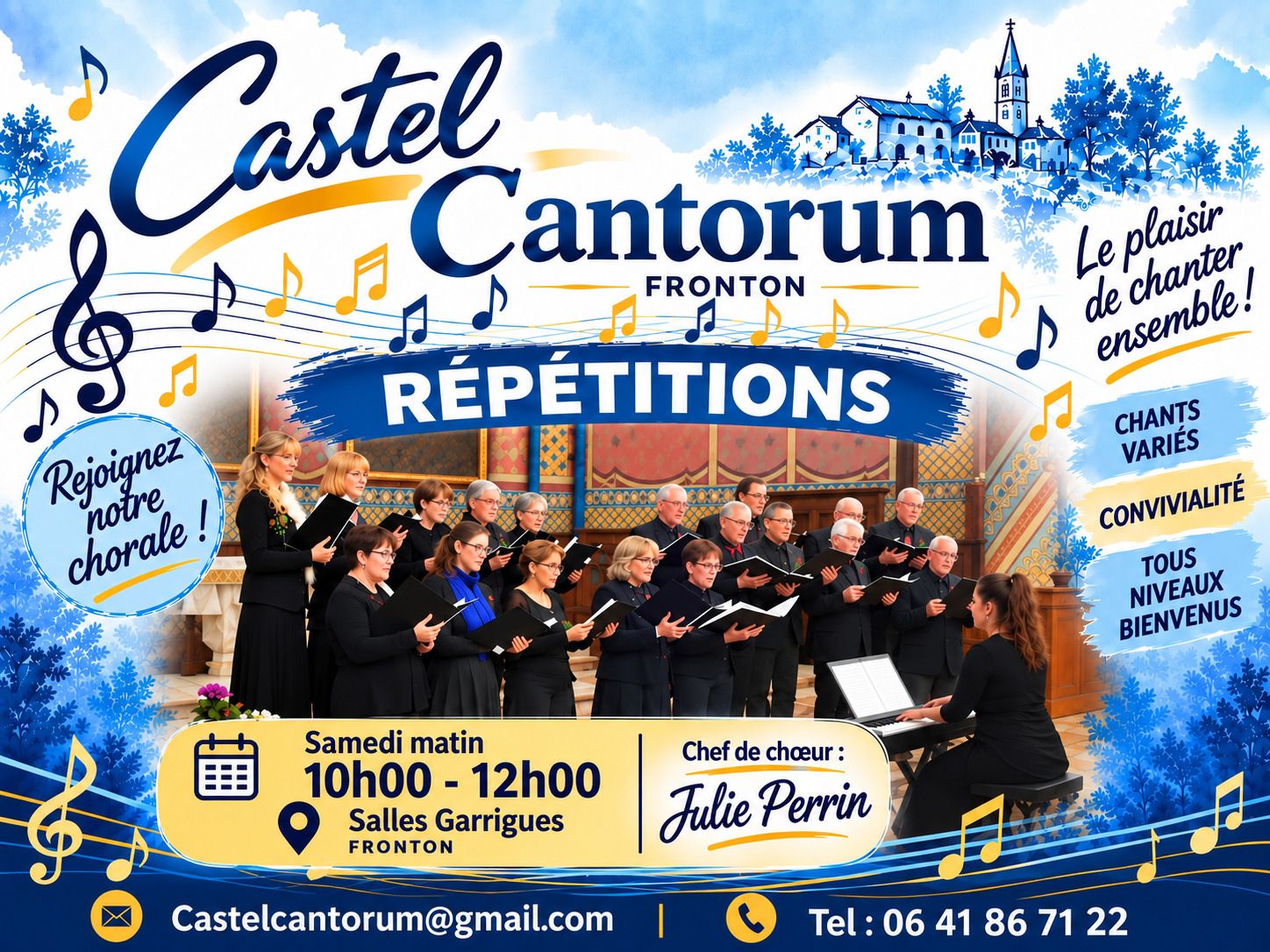 ' Activités de la chorale Castel Cantorum '