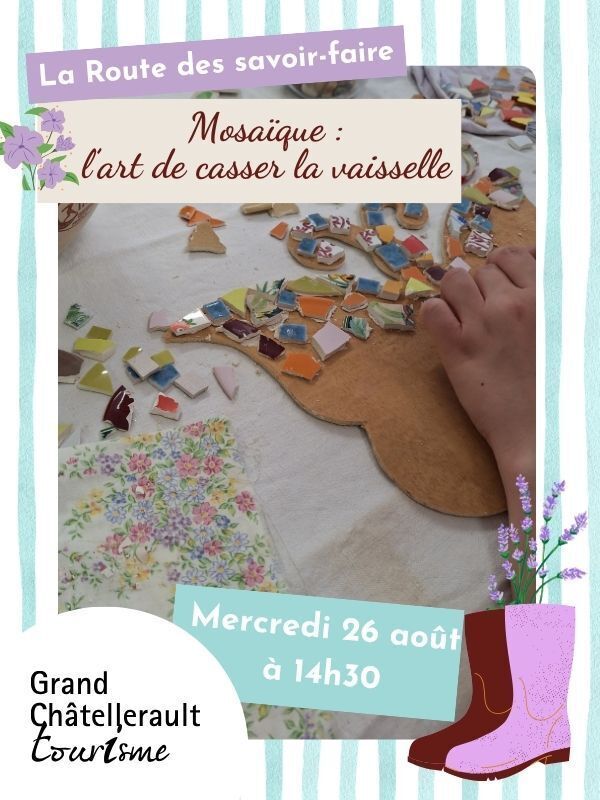 Mosaïque : l'art de casser la vaisselle à Naintré — le 26 août 2026