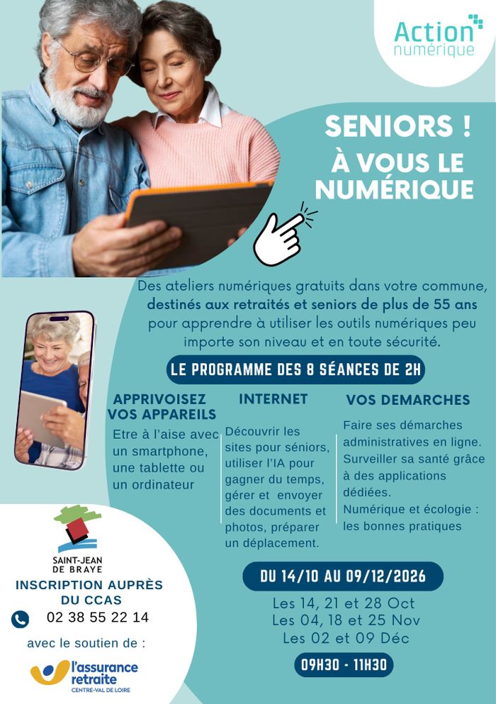 A vous le Numérique Seniors ! à Saint Jean de Braye