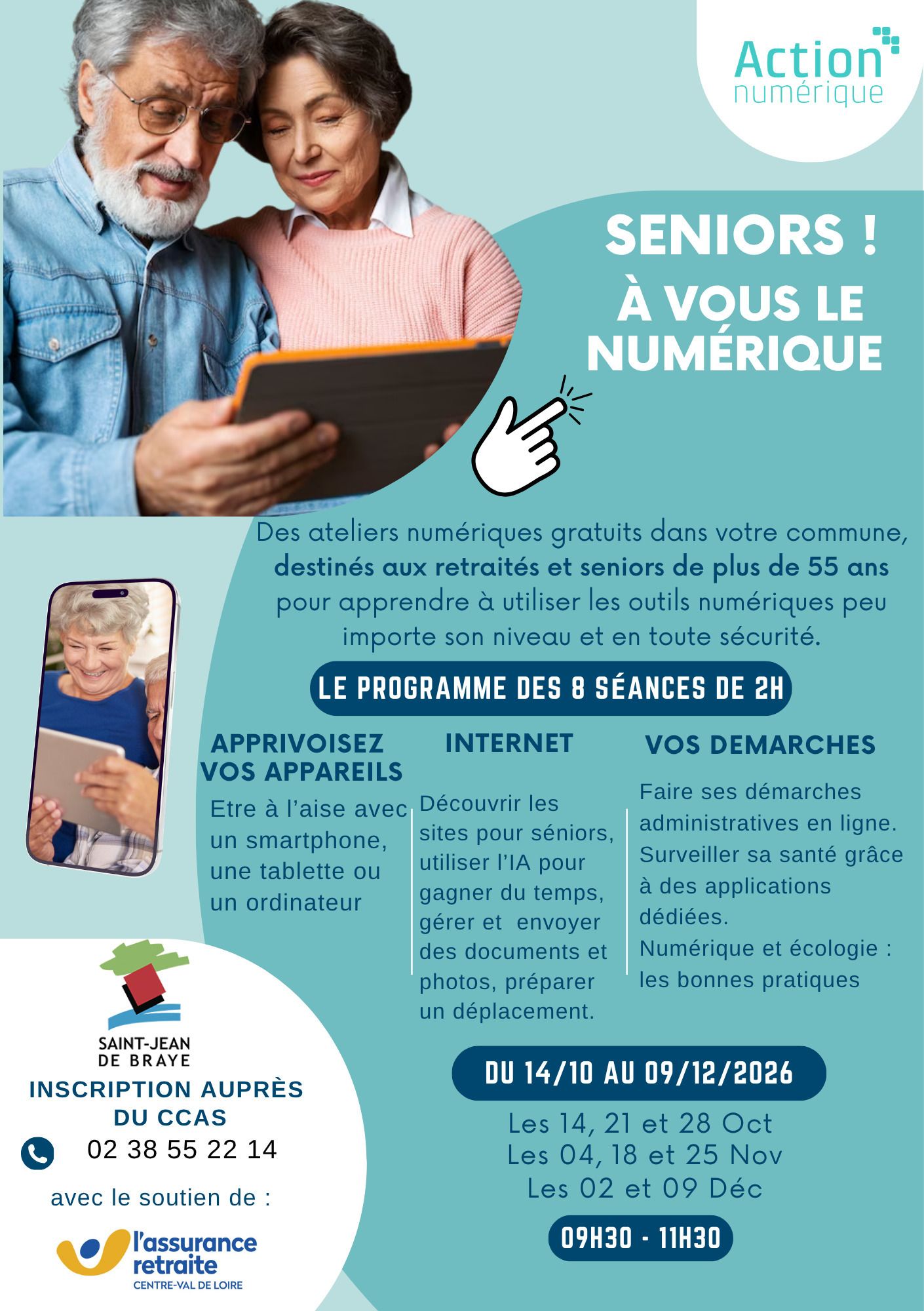 A vous le Numérique Seniors ! à Saint Jean de Braye