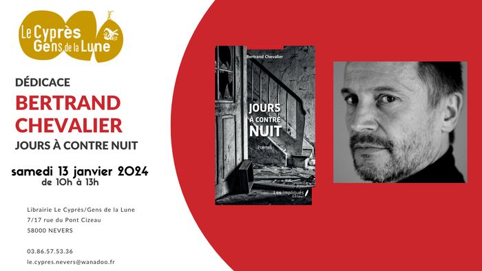 Dédicace de Bertrand Chevalier à la librairie Le Cyprès