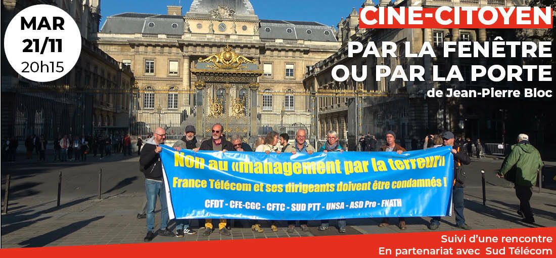 L'affaire France Télécom a défrayé la chronique. Un documentaire mettant en avant la parole de salariés et syndicalistes directement concernés sera projeté le mardi 21 novembre 2023 au cinéma Arvor.