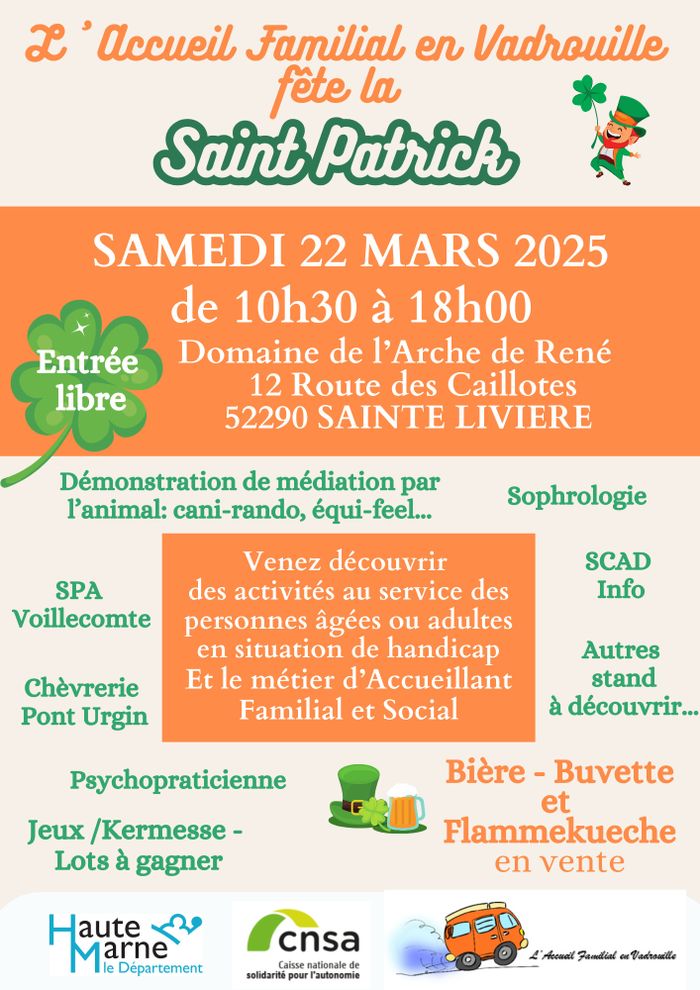 L'Accueil Familial En Vadrouille fête la Saint Patrick