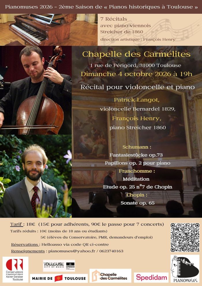 Saison musicale - Récital pour violoncelle et piano