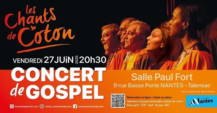 Concert du chœur gospel Les Chants de coton
