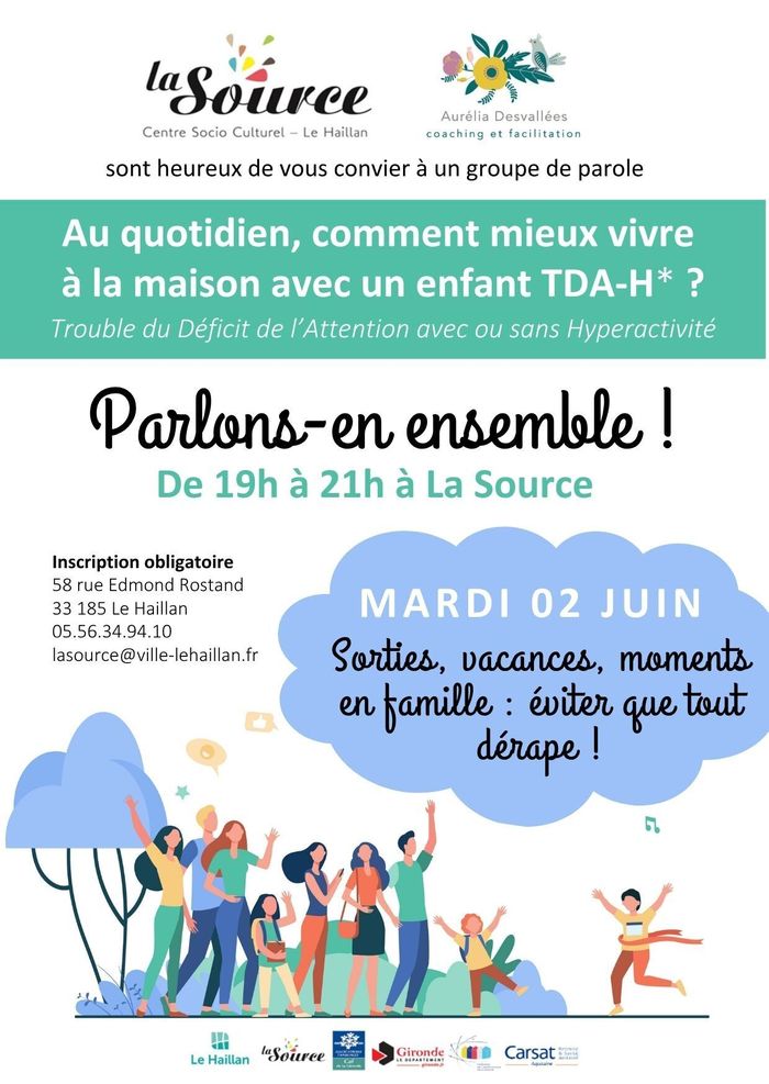 Groupe de paroles Parents d'enfants TDA-H
