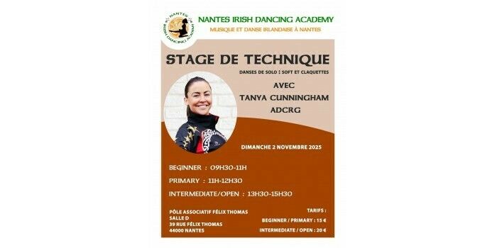 Danse irlandaise - Stage de technique solo et claquettes