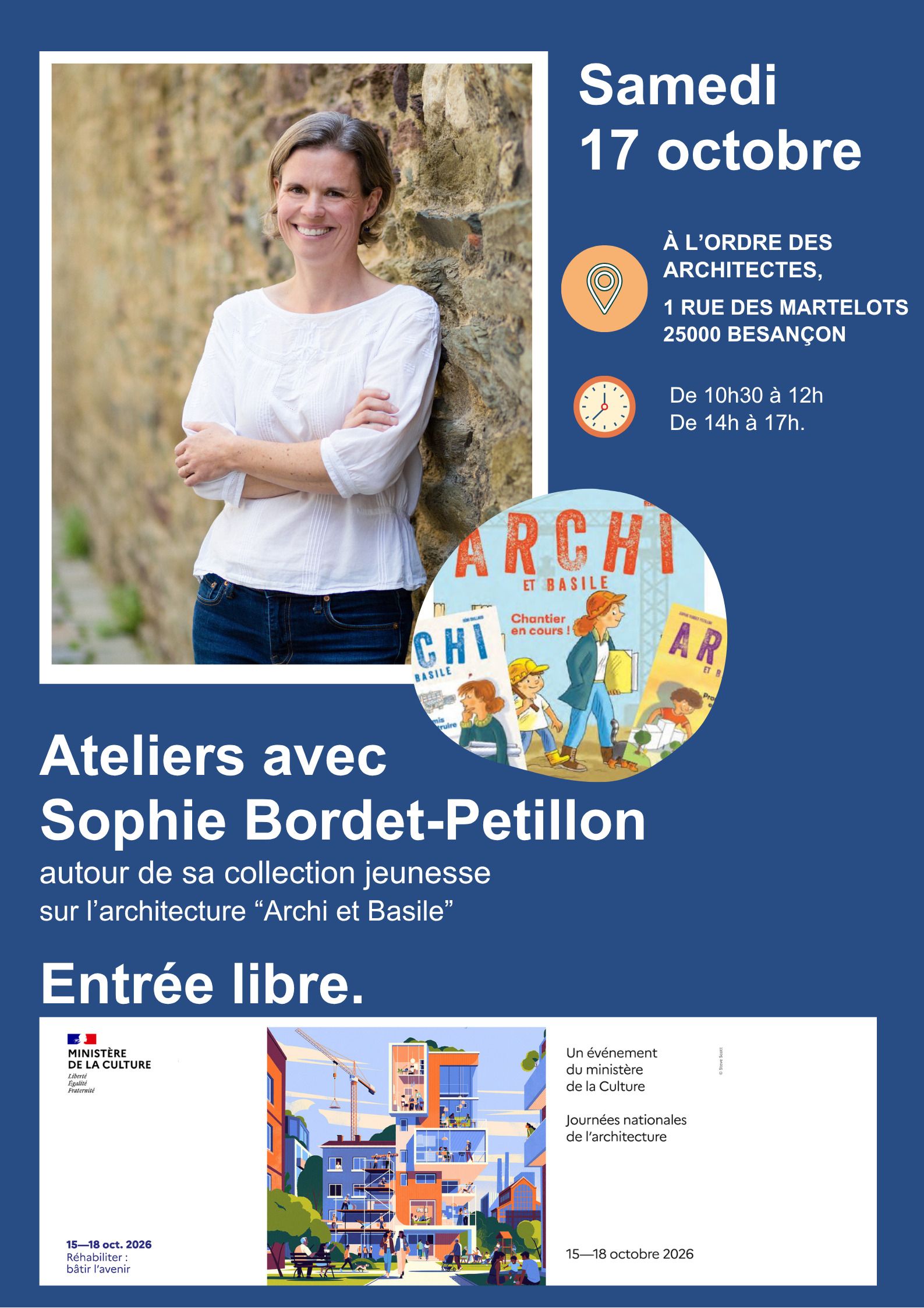 Lire, jouer, découvrir l’architecture – Ateliers avec Sophie Bordet-Petillon