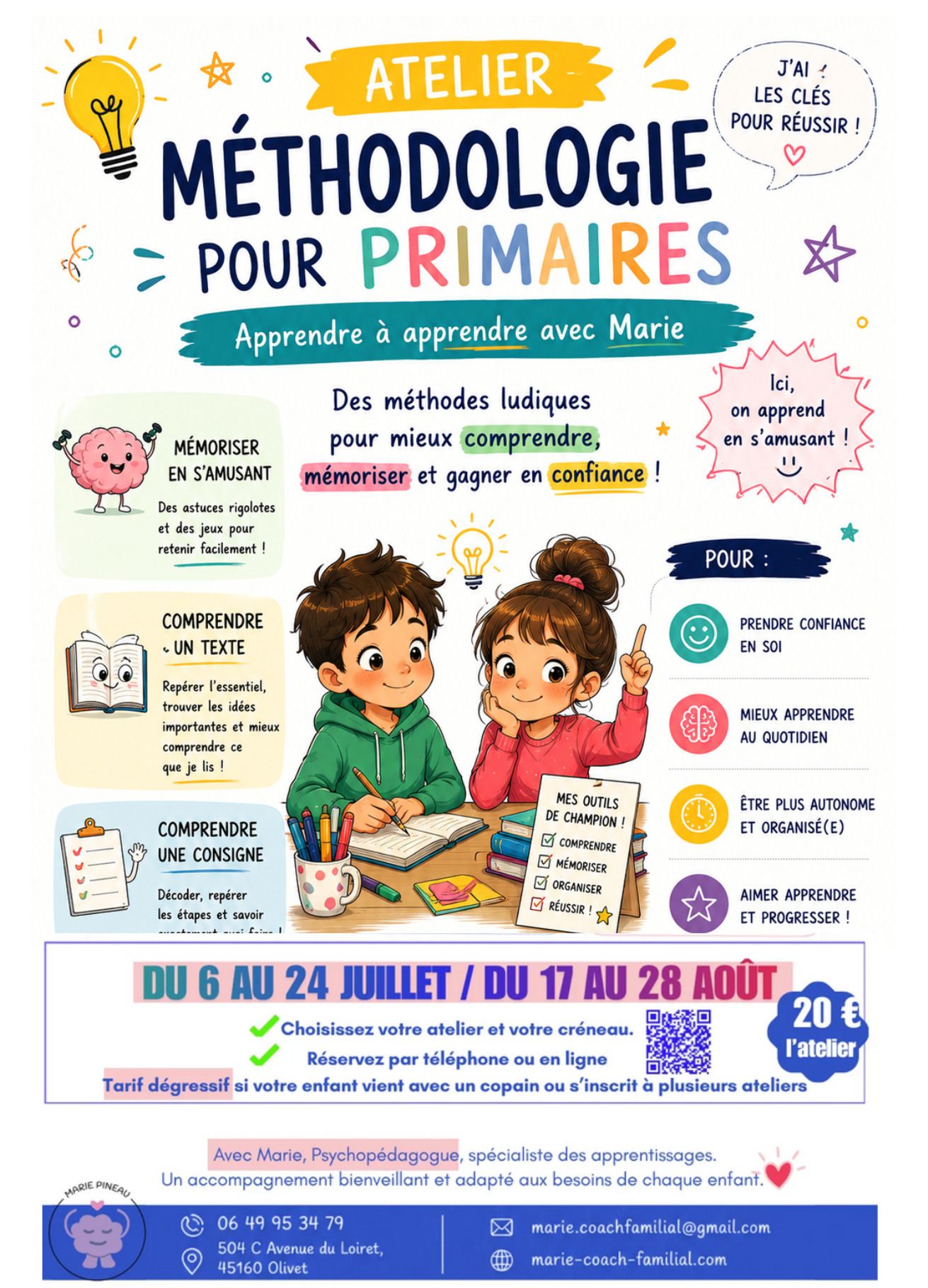 Les ateliers de l'été à Olivet - méthodologie pour les primaires