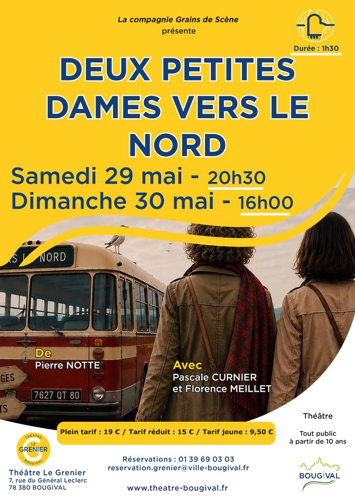 La compagnie Grains de Scène revient au théâtre Le Grenier au printemps 2027 avec cette nouvelle création pour partager avec le public de Bougival sa passion du théâtre.