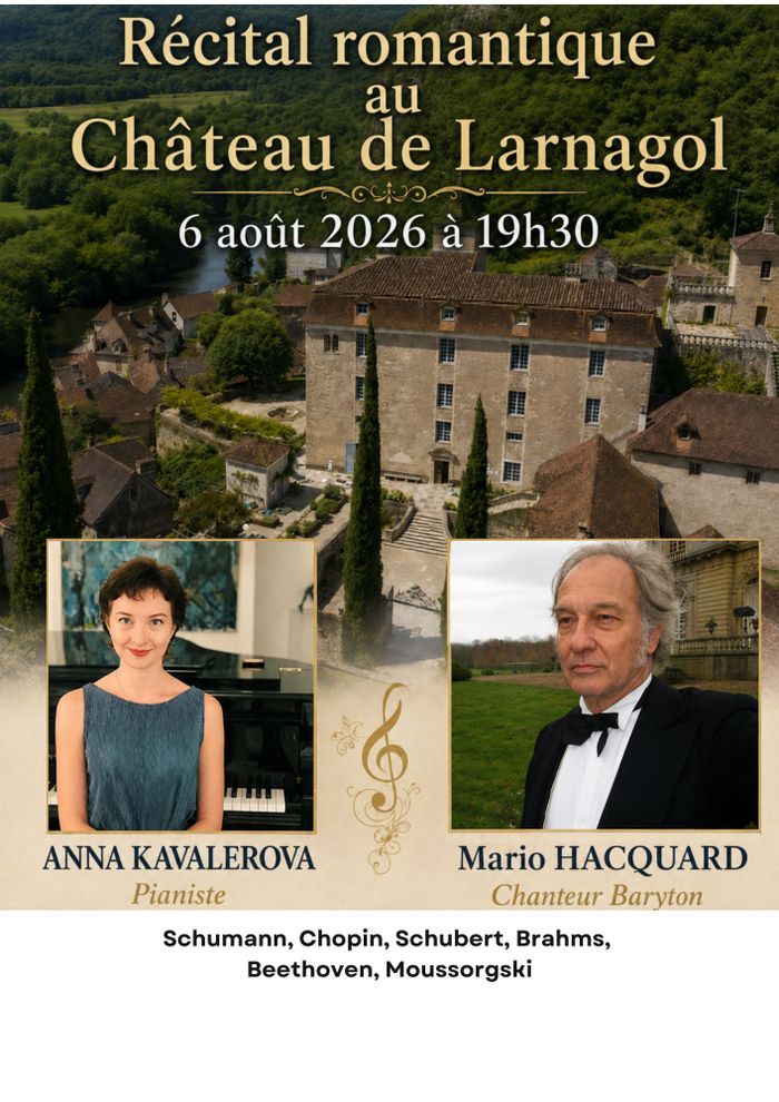 Affiche — Récital romantique au Château de LARNAGOL