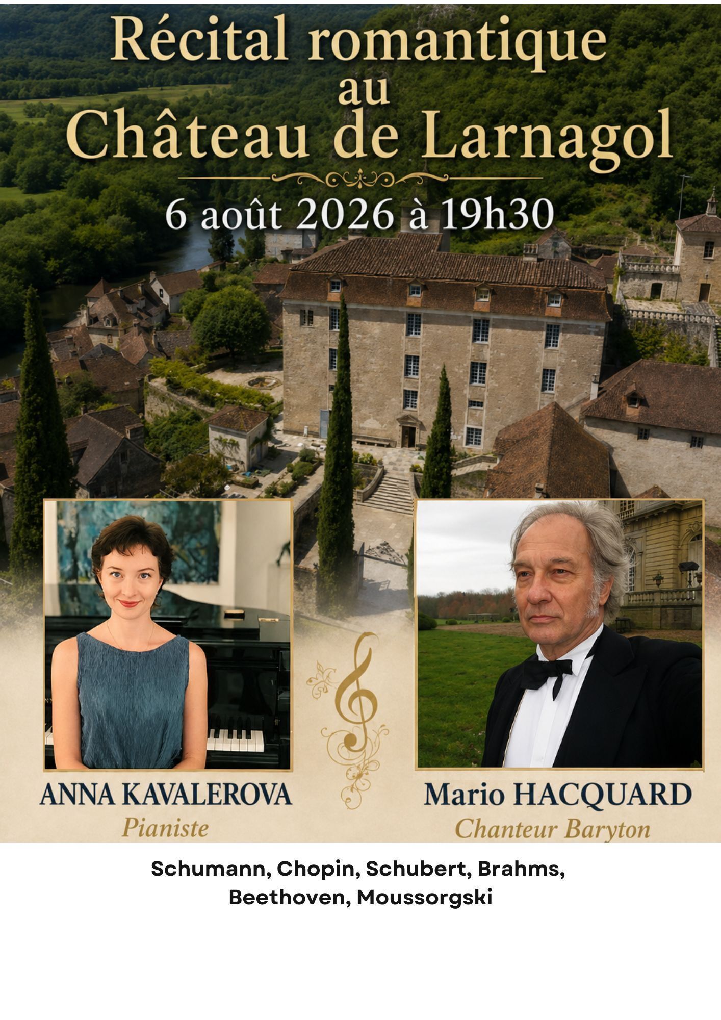 Récital romantique au Château de LARNAGOL