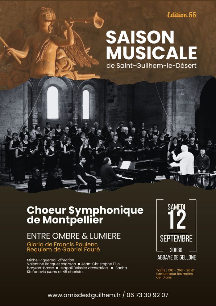 Choeur Symphonique de Montpellier "Entre ombre et lumière"