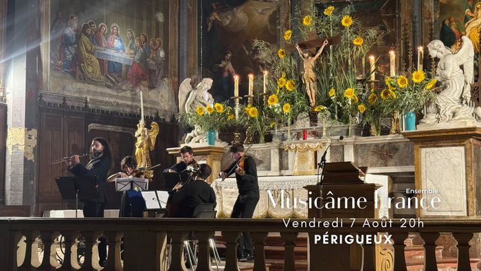 Affiche — Concert à Périgueux : Ravel, Debussy, Kreisler, Cantemir, Mozart, Bach, Piazzolla, Vivaldi