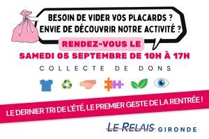 Journée de collecte de dons : vêtements, chaussures, maroquinerie, linge de maison