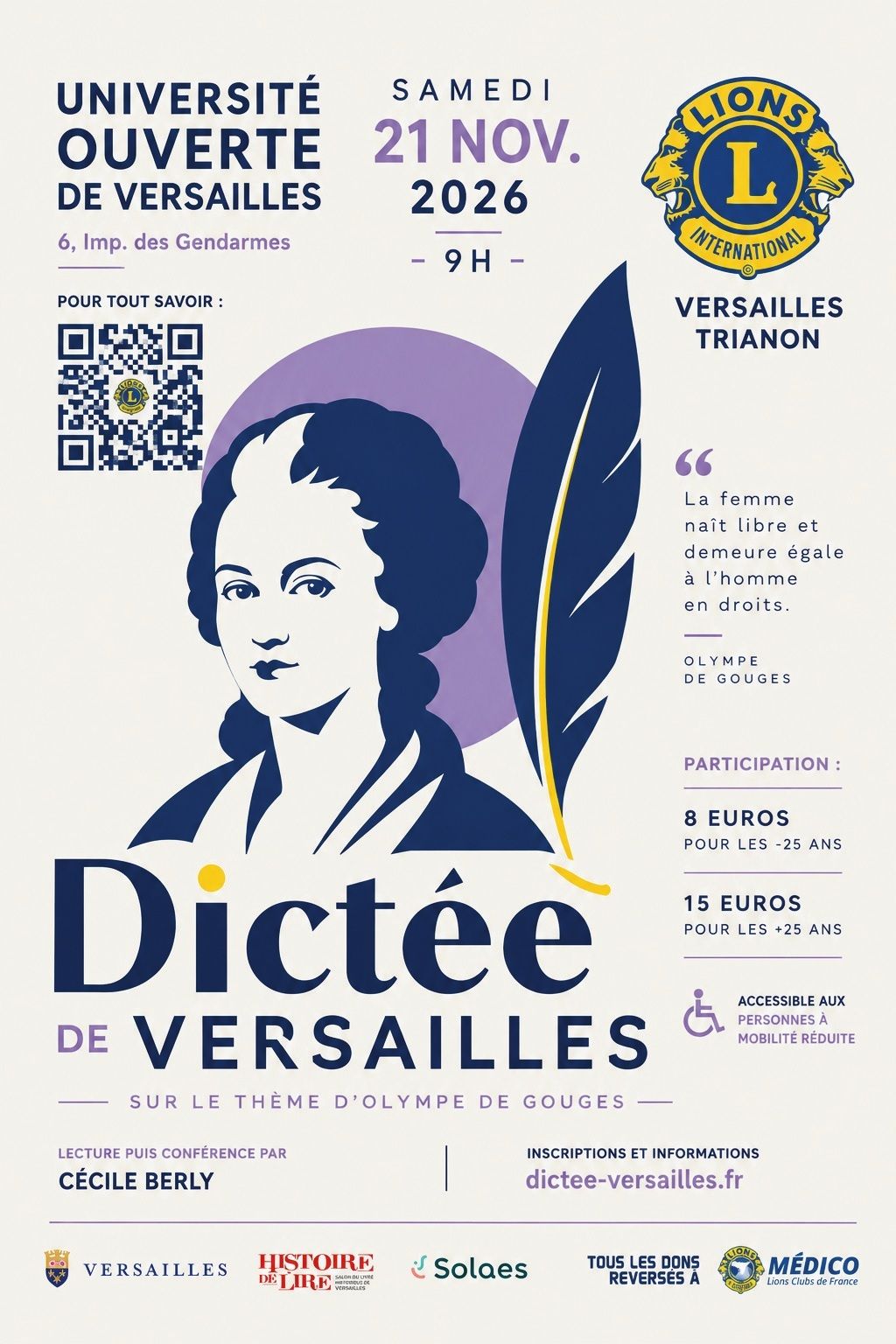 La seizième Dictée de Versailles