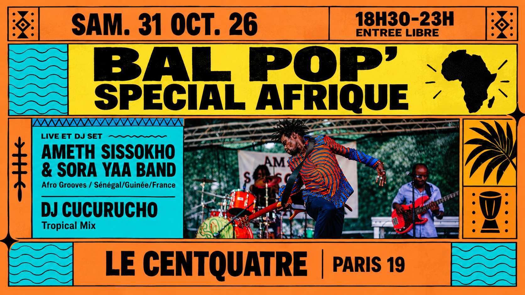 Bal Pop' du Centquatre spécial Afrique avec Ameth Sissokho !