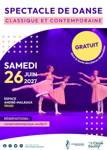 spectacle de Danse Classique et Contemporain — CLAYE SOUILLY