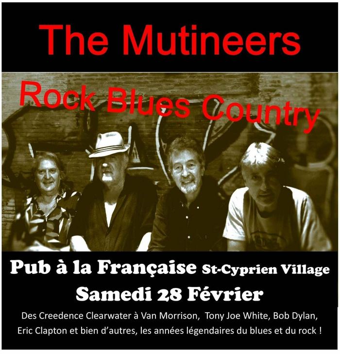 Rock blues le samedi 28 février à St Cyprien village (66)