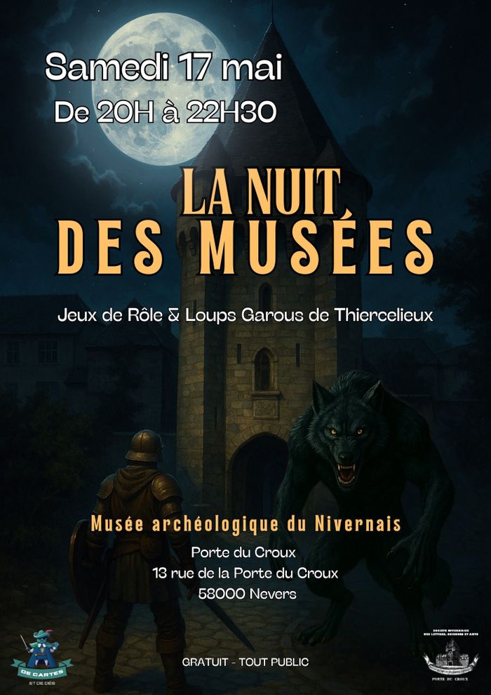 Nuit des Musées : Jeux de Rôle et séance Loups-Garous de Thiercelieux