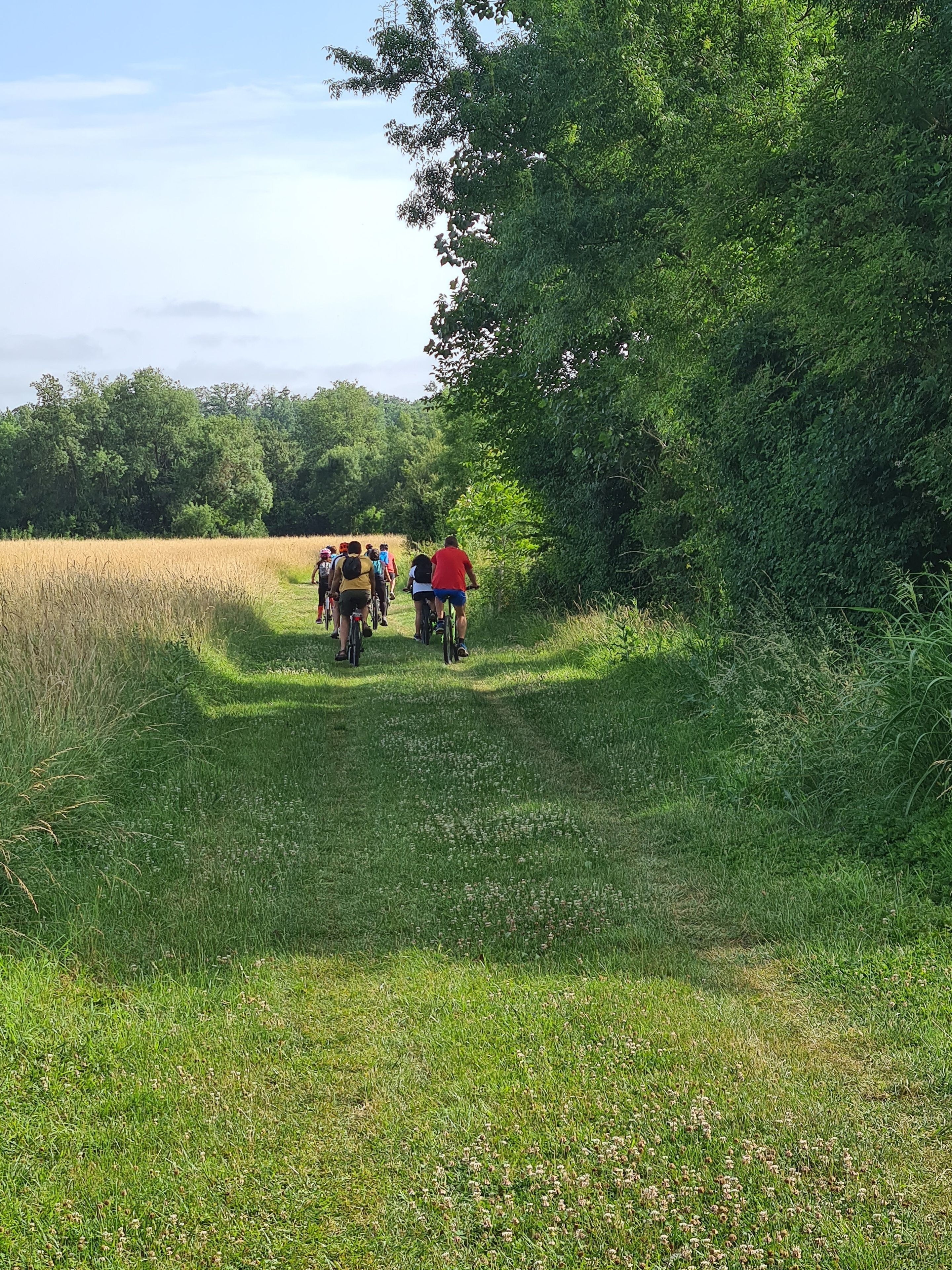 Visite guidée à vélo sur l'ancien sentier de halage le long de la Baïse