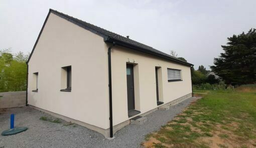Visite d'une maison à ossature bois enduite
