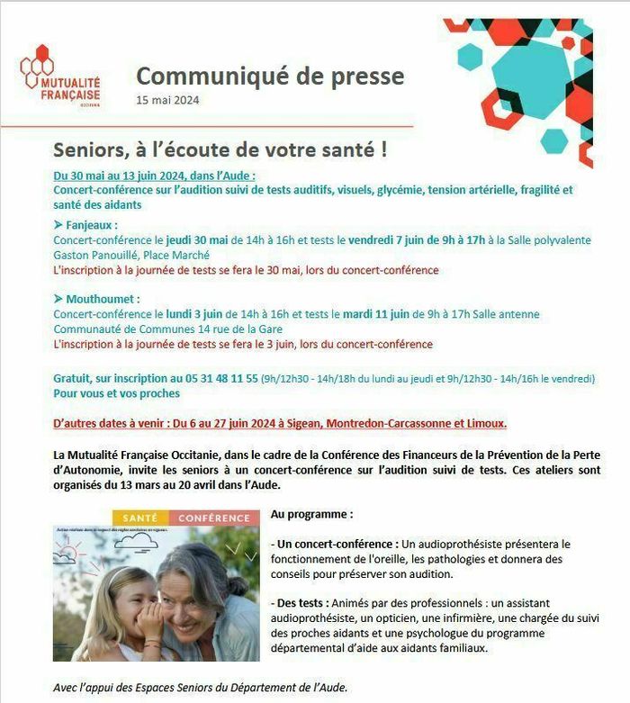 Concert-conférence  sur l’audition