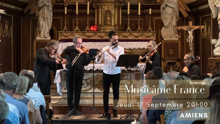 Affiche — Concert à Amiens : Ravel, Debussy, Cantemir, Mozart, Vivaldi, Bach, Doppler, Piazzolla, Waxmann