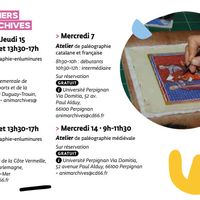 Atelier de calligraphie-enluminures