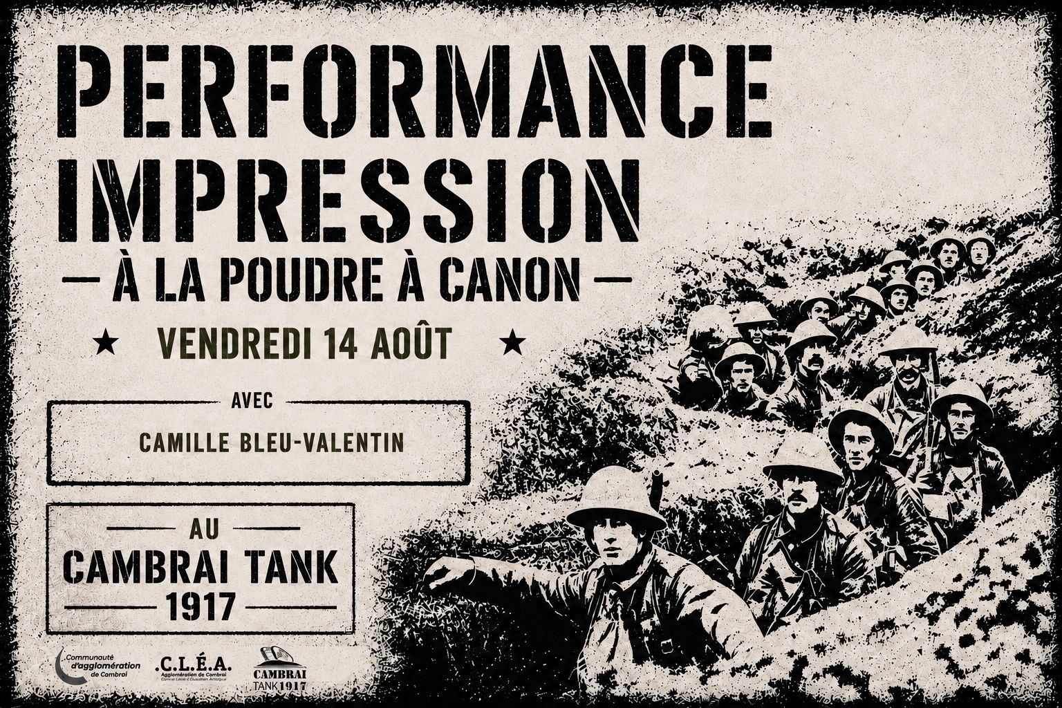 PERFORMANCE IMPRESSION à la poudre à canon
