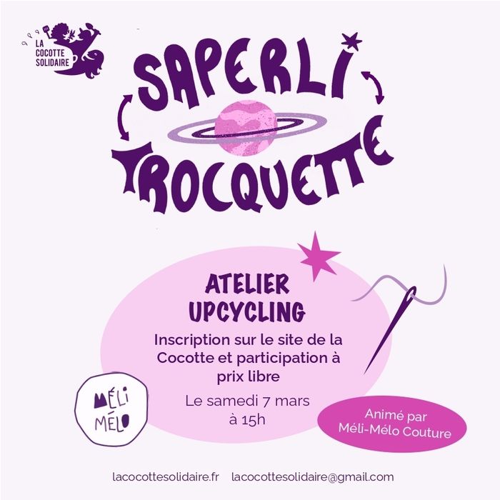 Atelier upcycling avec Méli-Mélo Couture !